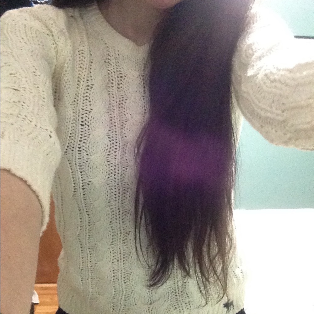 Cream cable knit sweater